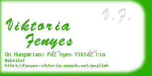 viktoria fenyes business card